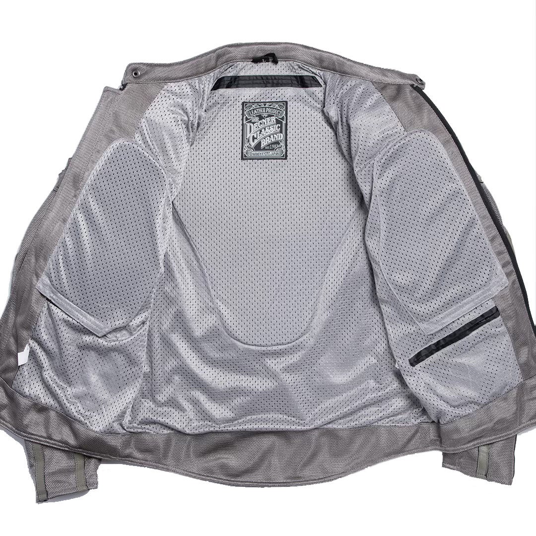 DEGNER デグナー テキスタイル フルメッシュジャケット グレー 4