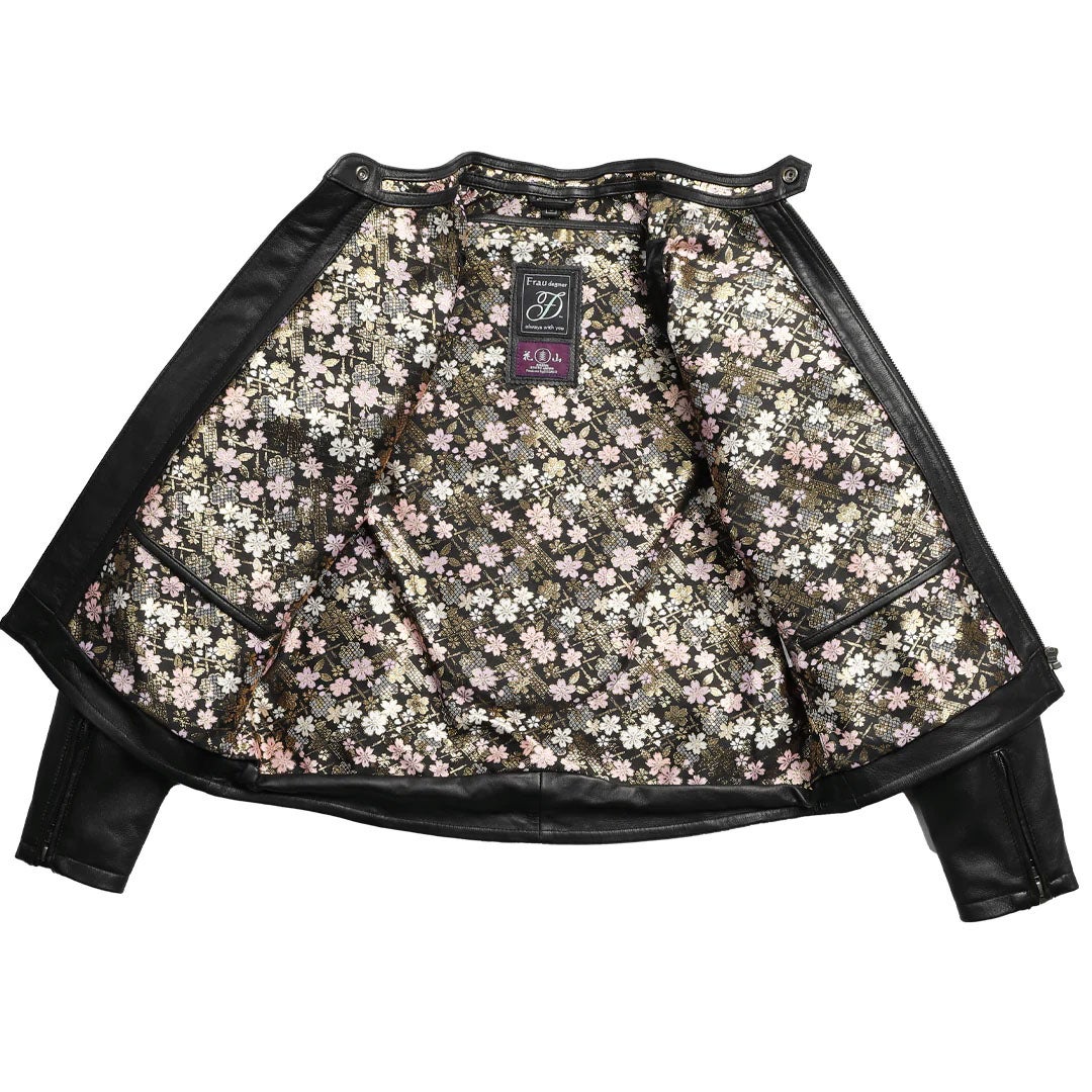 DEGNER デグナー レディース 金襴 シープレザー ジャケット 桧垣桜 2