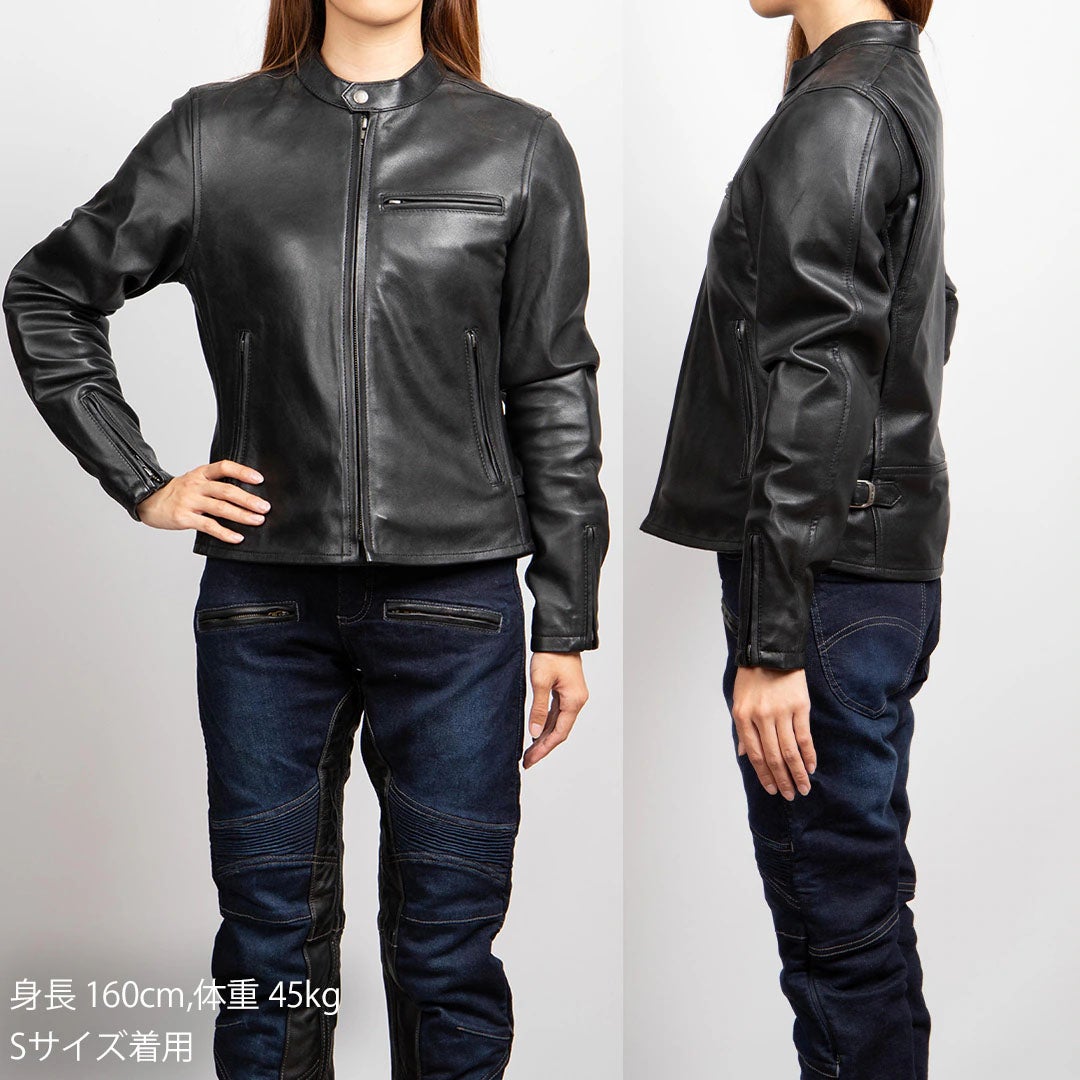 DEGNER デグナー レディース 金襴 シープレザー ジャケット 桧垣桜 10