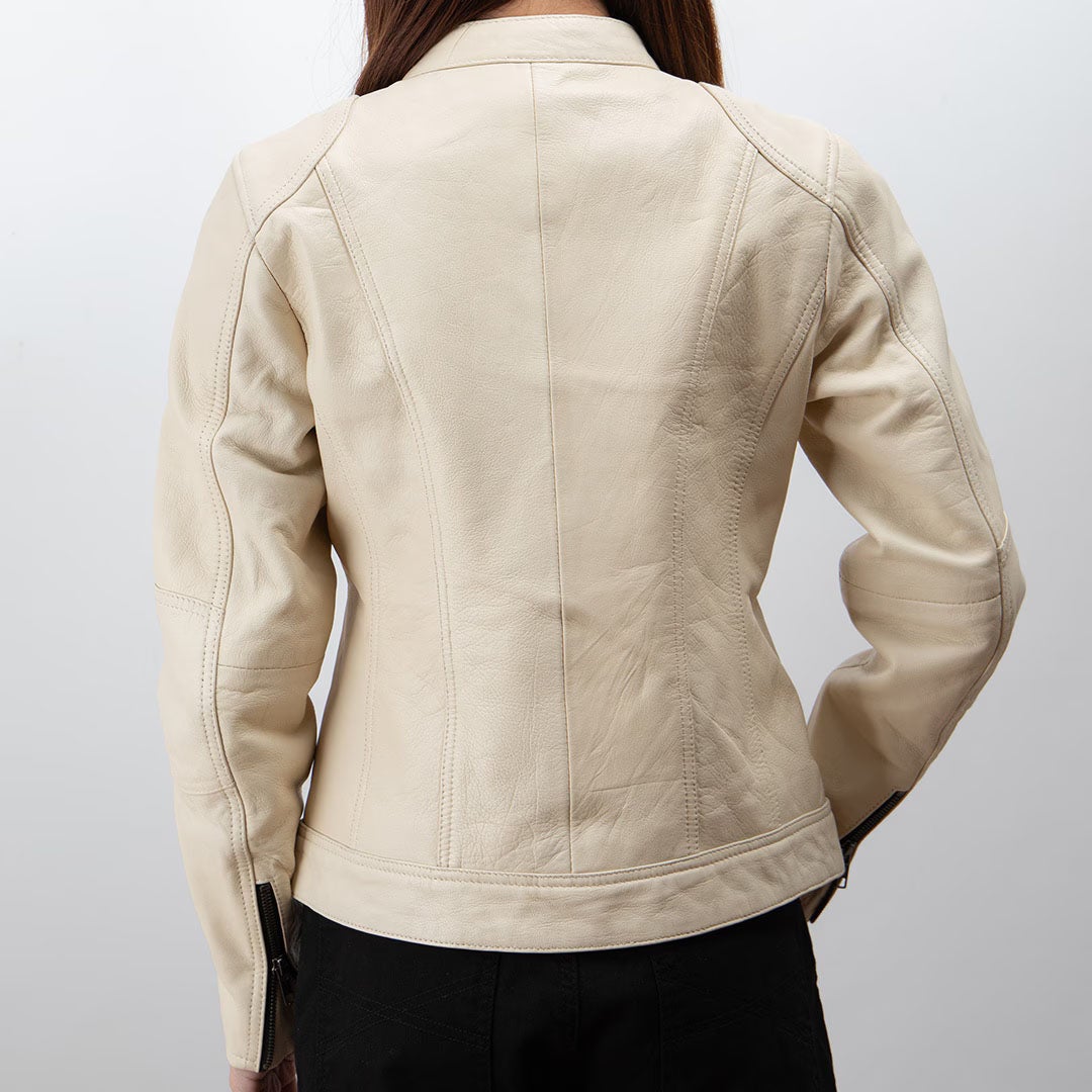 DEGNER デグナー レディース シープレザー ジャケット ベージュ 3