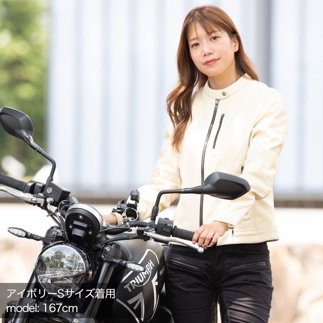 DEGNER デグナー レディース シープレザー ジャケット ベージュ 4