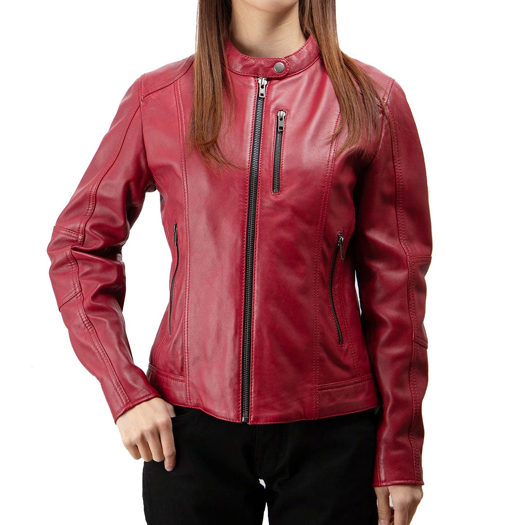 DEGNER デグナー レディース シープレザー ジャケット レッド