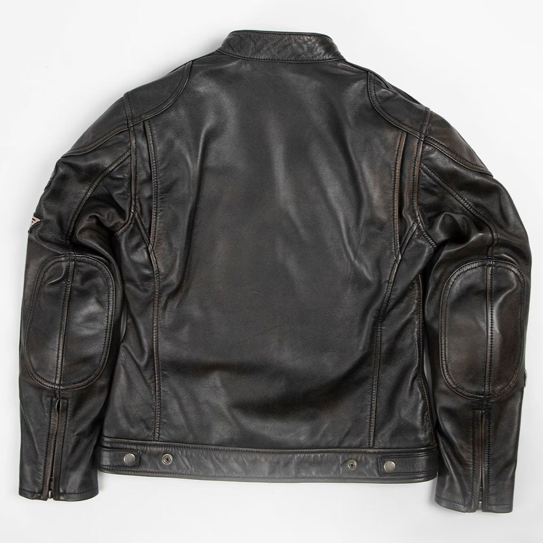 DEGNER デグナー レディース シープレザー ジャケット ワッペン付き 4