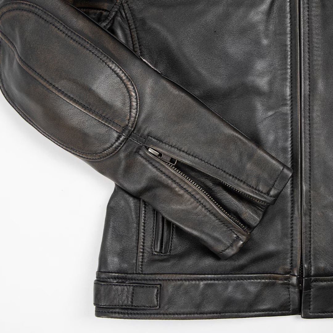 DEGNER デグナー レディース シープレザー ジャケット ワッペン付き 7