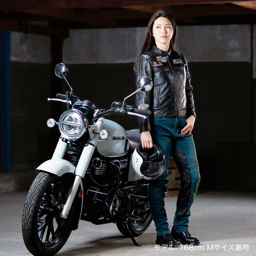 DEGNER デグナー レディース シープレザー ジャケット ワッペン付き 13