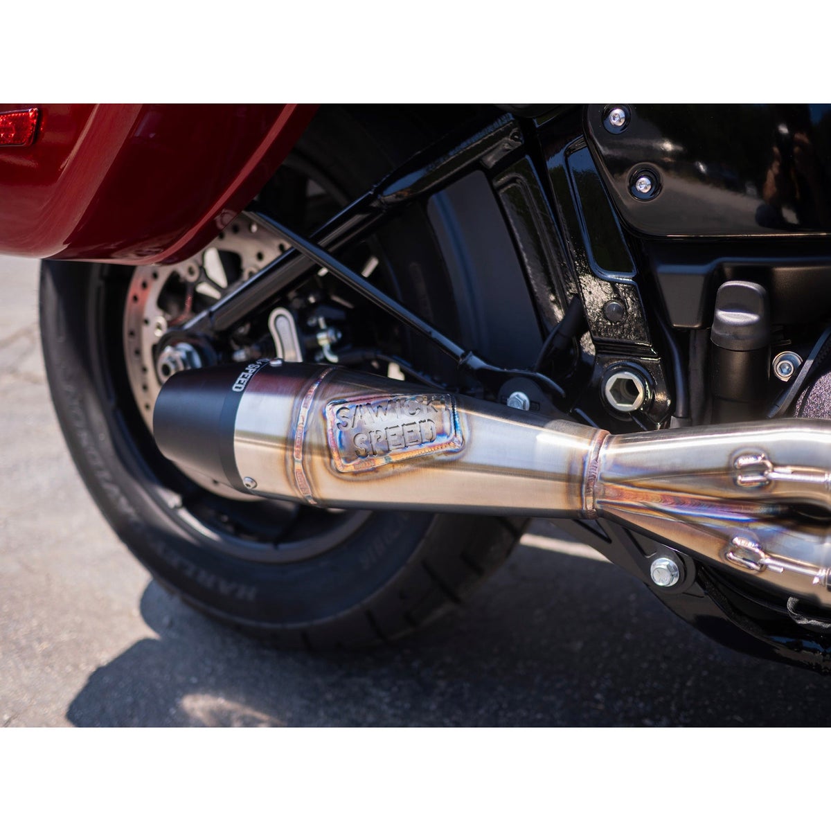 Intimidator ショーティー・2-1フルエキゾーストマフラー (ステンレス/ビレットエンド)1