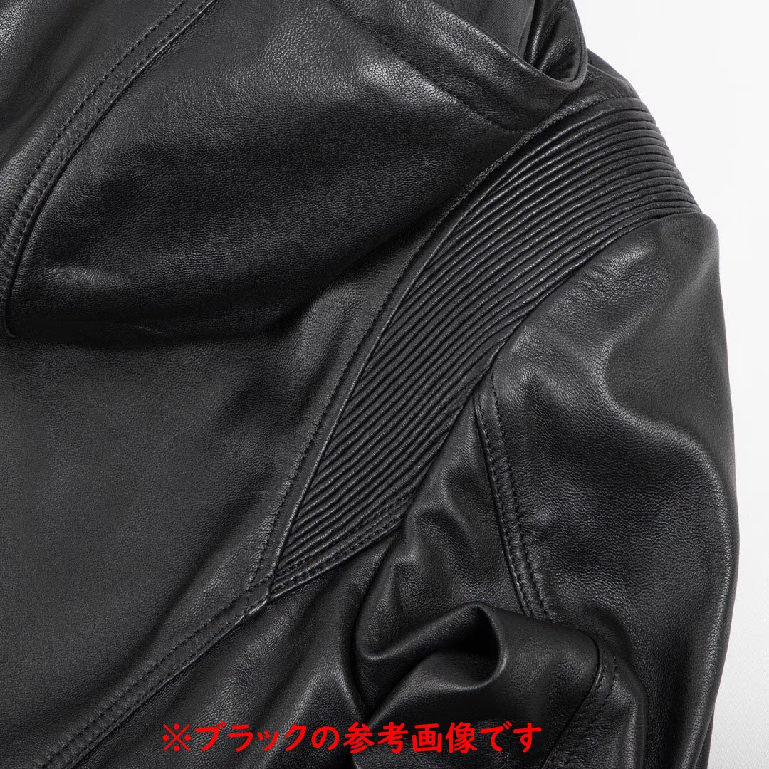 DEGNER デグナー レディース フード付き シープレザー ジャケット グレー 9