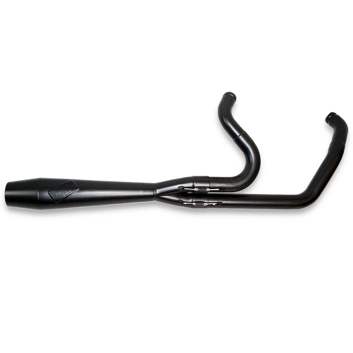 Intimidator ミッドレングス・2-1フルエキゾーストマフラー (ブラック)2