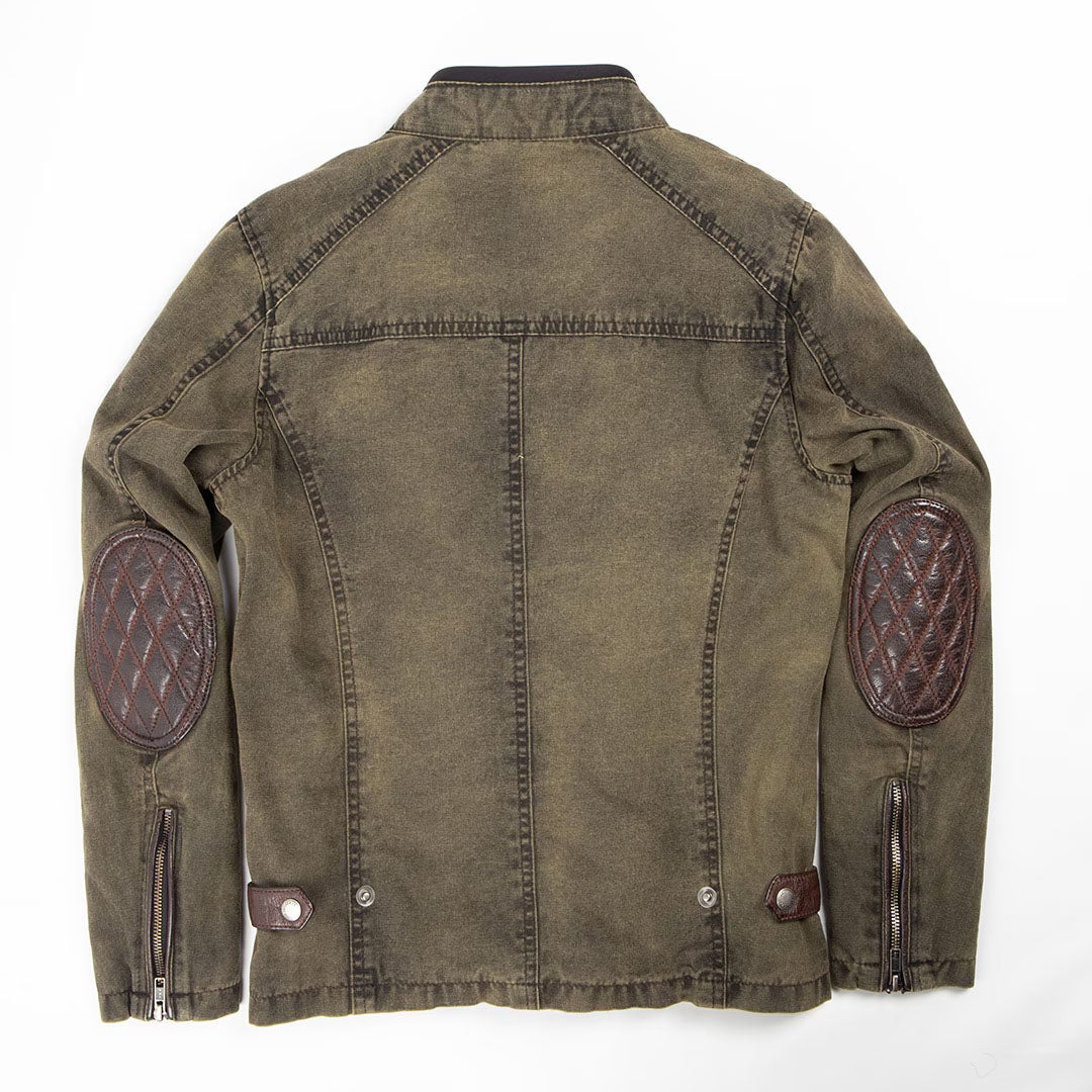 DEGNER デグナー レディース テキスタイル/レザー コンビジャケット ブラウン 2