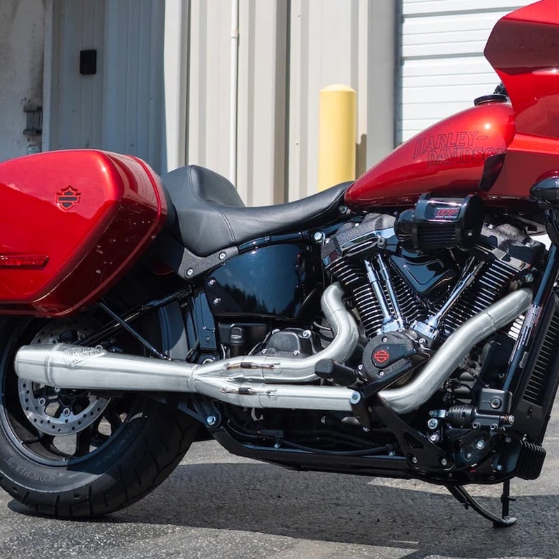 Intimidator ミッドレングス・2-1フルエキゾーストマフラー (ポリッシュ)