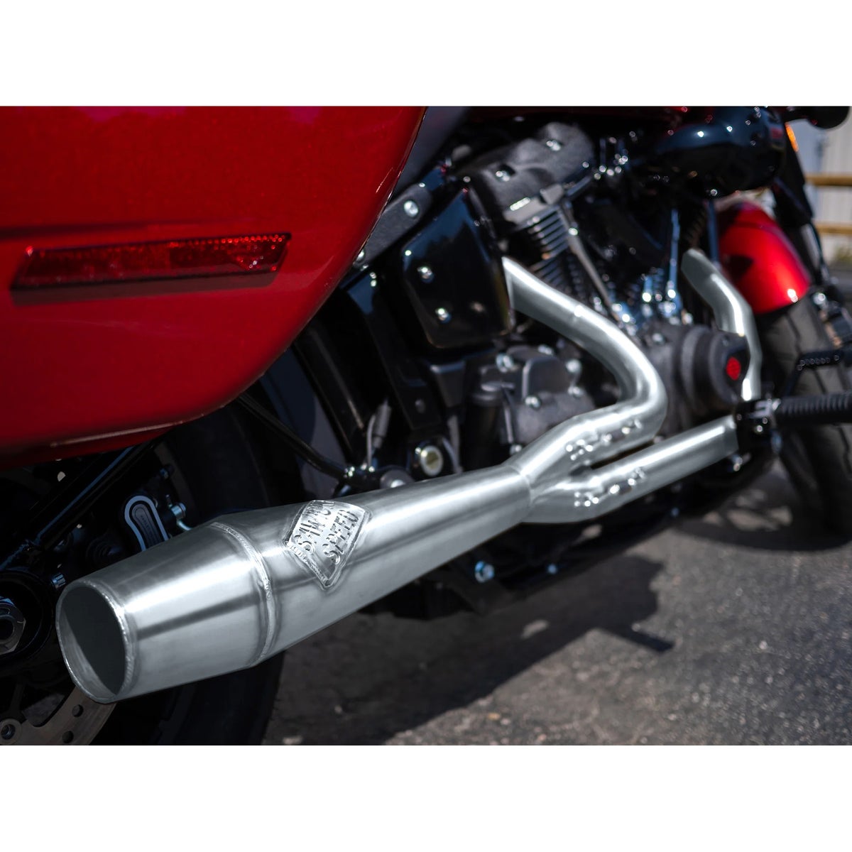 Intimidator ミッドレングス・2-1フルエキゾーストマフラー (ポリッシュ)4