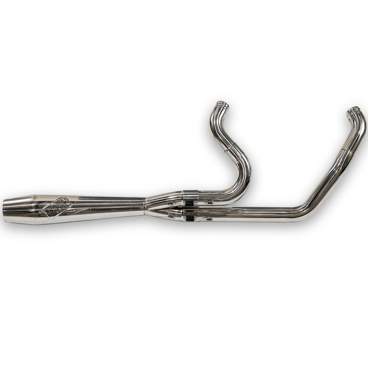 Intimidator ミッドレングス・2-1フルエキゾーストマフラー (ポリッシュ)