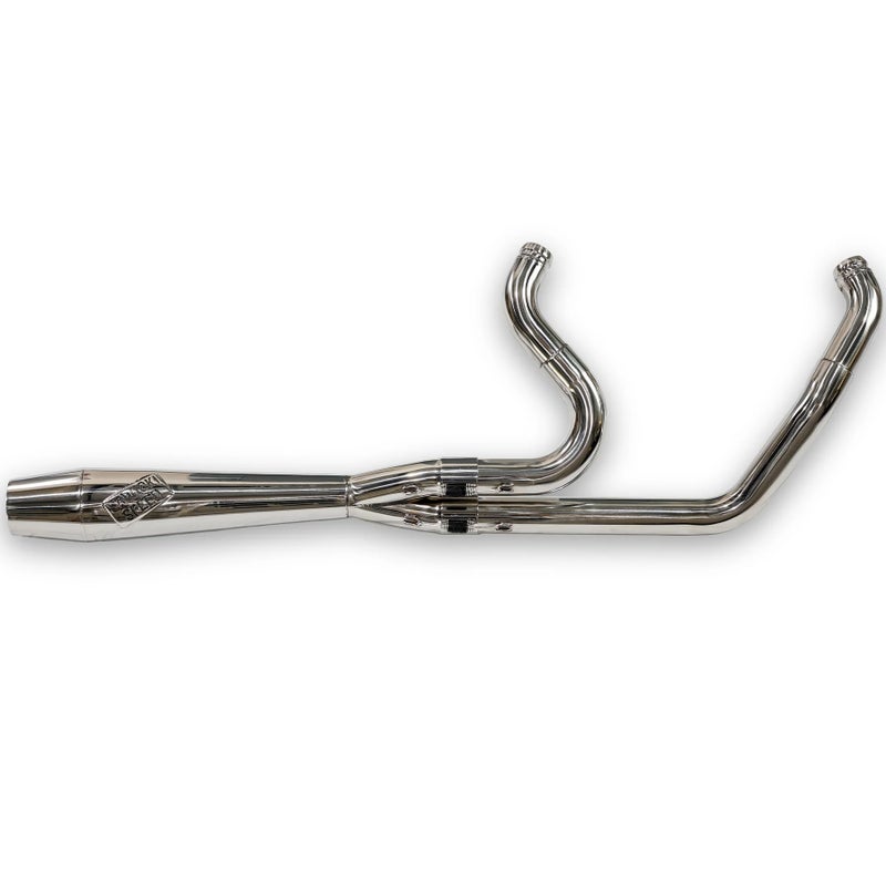 Intimidator ミッドレングス・2-1フルエキゾーストマフラー (ポリッシュ)