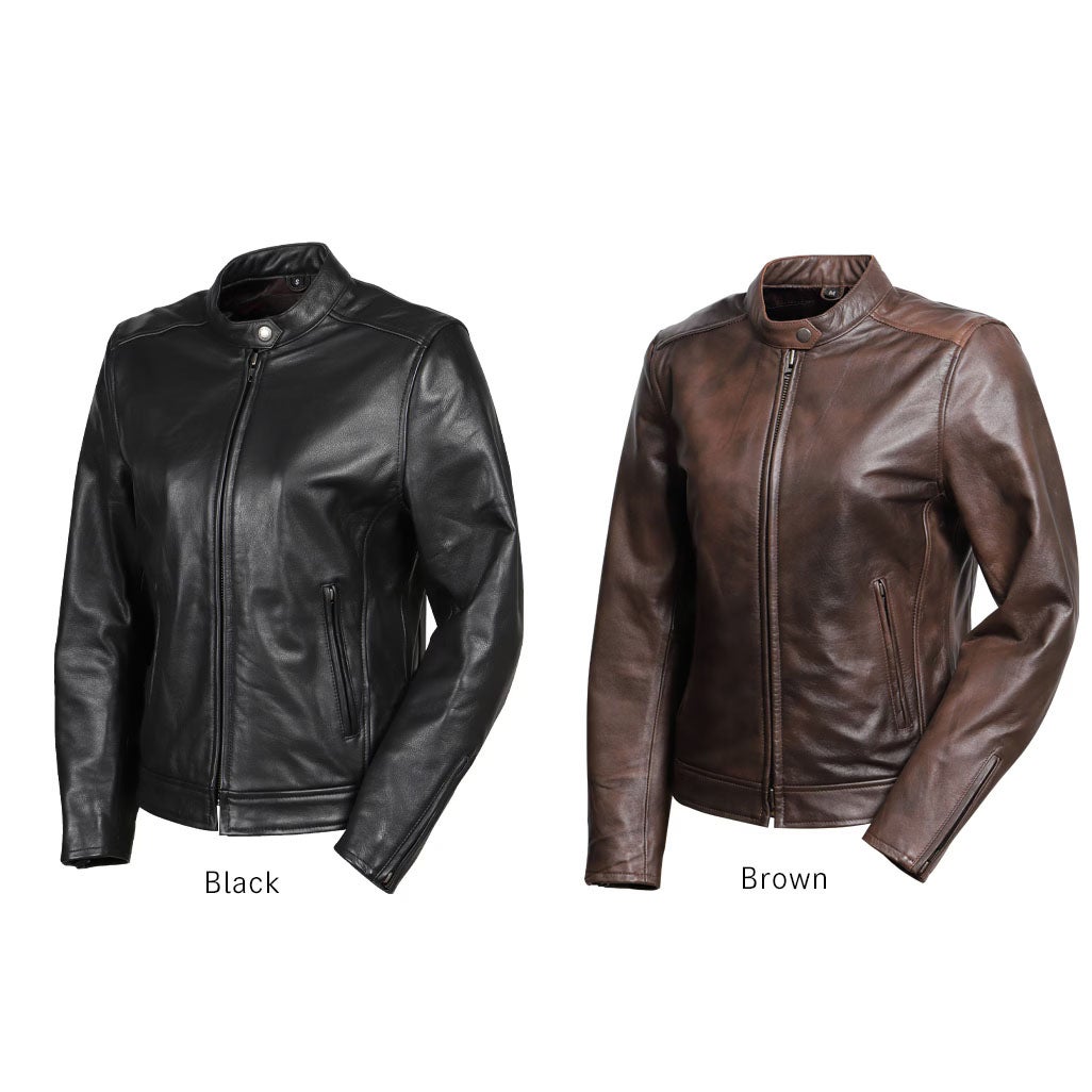 DEGNER デグナー レディース カウレザー ライダースジャケット ブラック 6