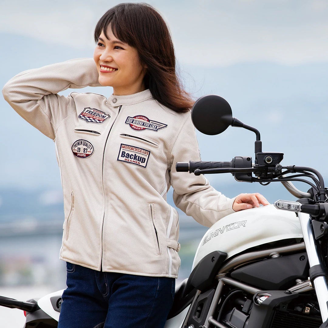 DEGNER デグナー レディース メッシュジャケット ベージュ 5