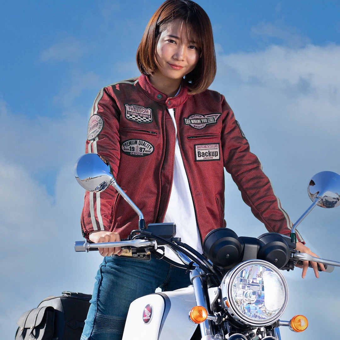 DEGNER デグナー レディース メッシュジャケット レッド 4