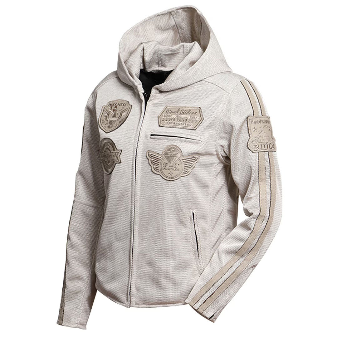 DEGNER デグナー レディース フード付き テキスタイルメッシュジャケット ブラック