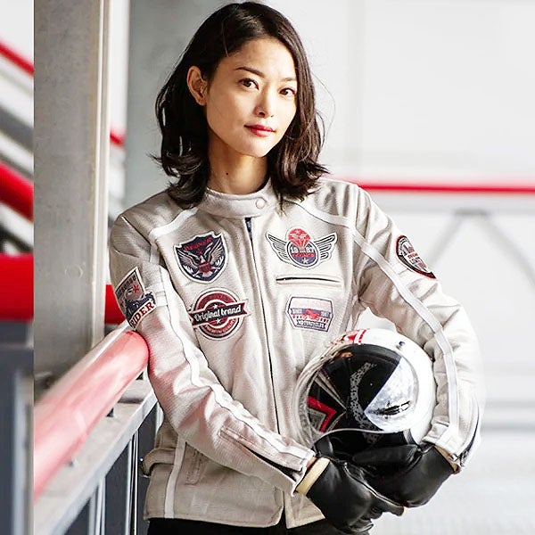 SUMMER ROUTE LADY レディース バイクジャケット ホワイト By City