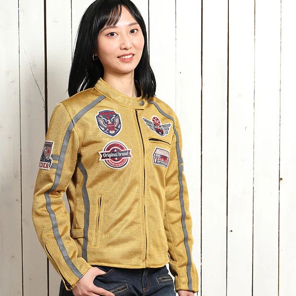 DEGNER デグナー レディース メッシュジャケット マスタード