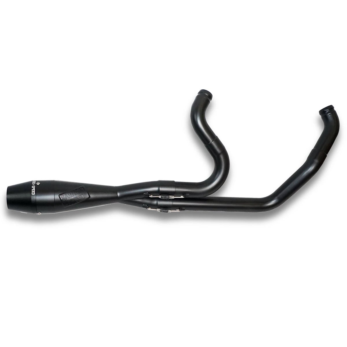 Intimidator ショーティー・2-1フルエキゾーストマフラー (ブラック/ビレットエンド)4