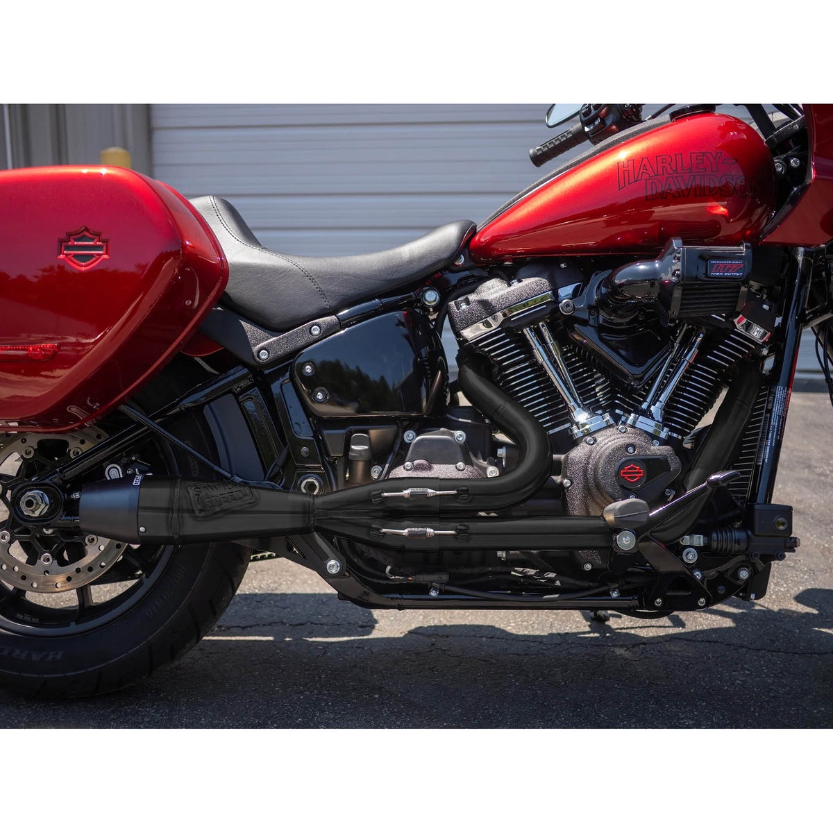 Intimidator ショーティー・2-1フルエキゾーストマフラー (ブラック/ビレットエンド)2