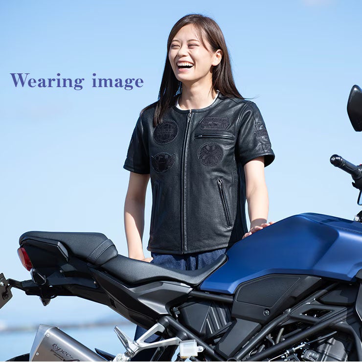 DEGNER デグナー レディース 半袖 メッシュレザージャケット 3