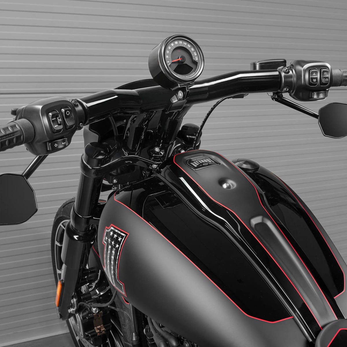 Tハンドルバー用 4インチスピードメーターマウントホルダー3