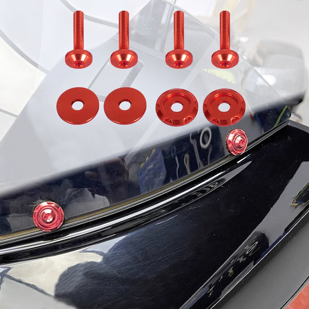 2015～2023 ロードグライド FLTR ウインドシールドボルト レッド