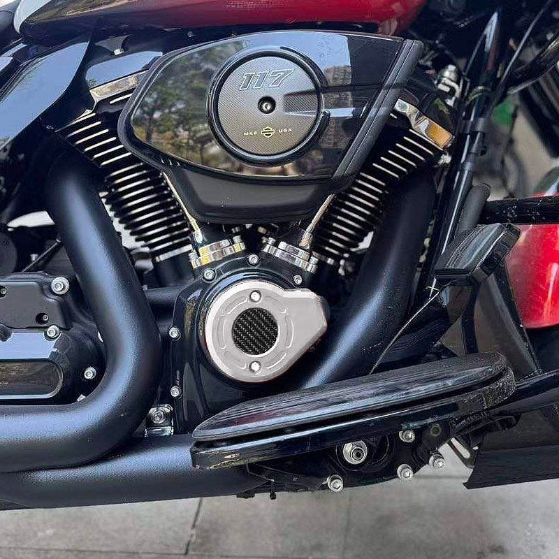 2025以降ツーリング、ソフテイル カーボン タイマーカバー シルバー