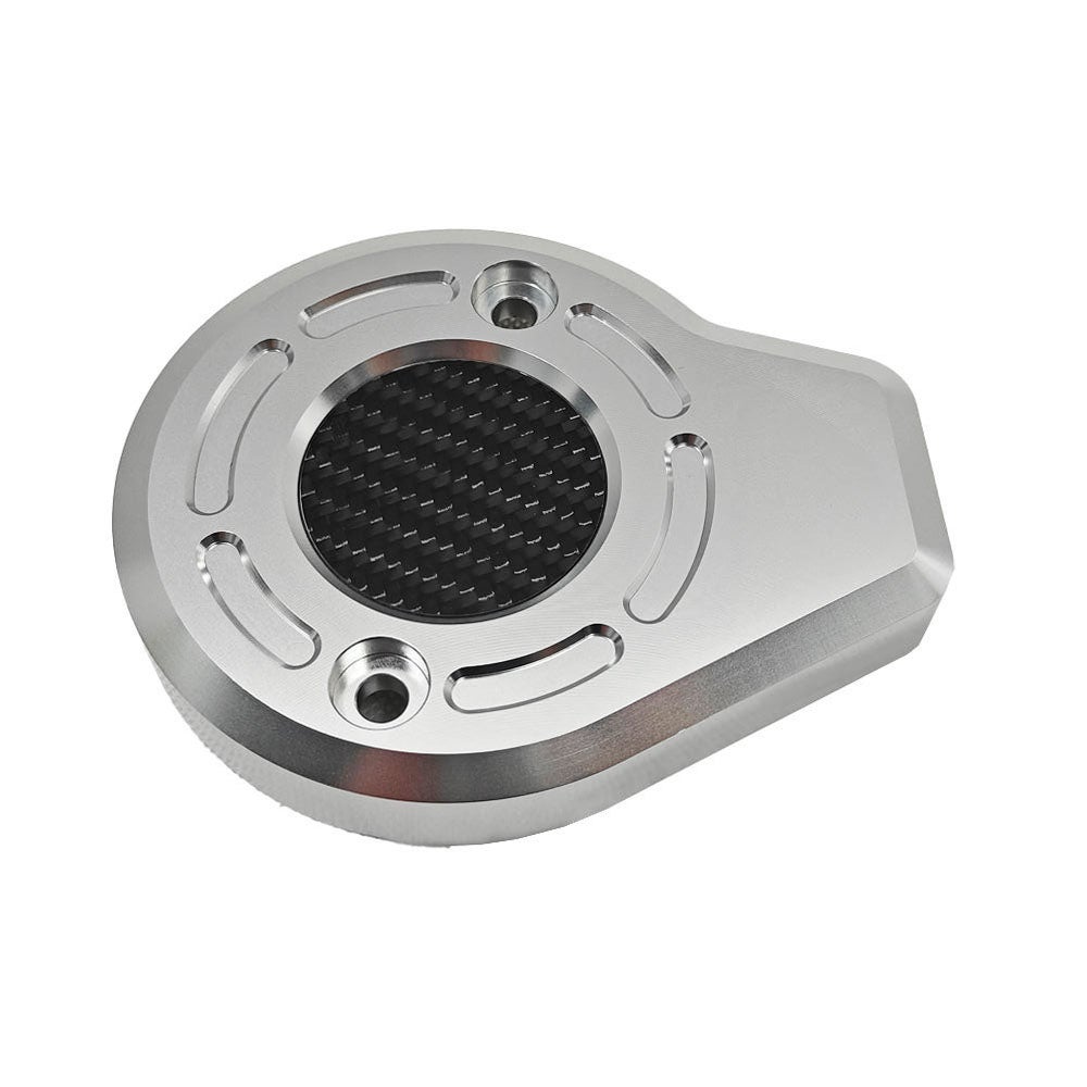 2025以降ツーリング、ソフテイル カーボン タイマーカバー シルバー 2