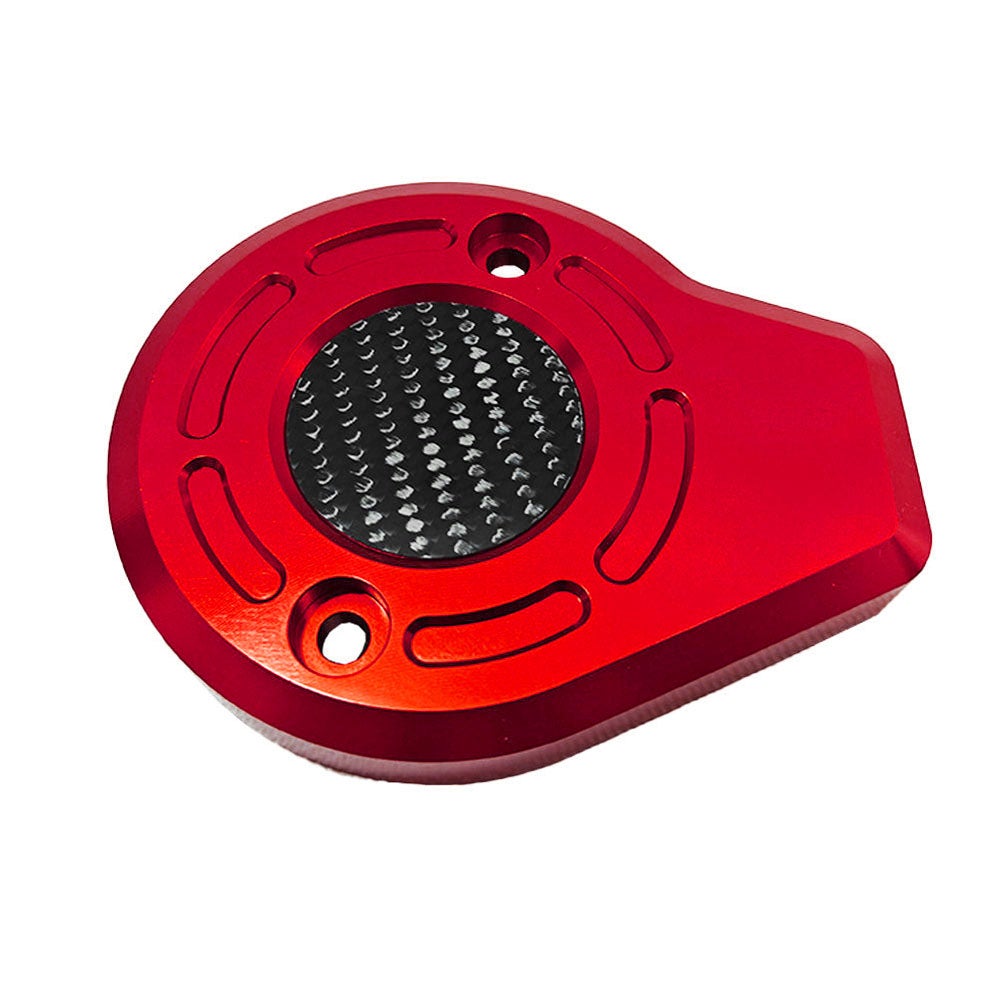 2025以降ツーリング、ソフテイル カーボン タイマーカバー レッド 2