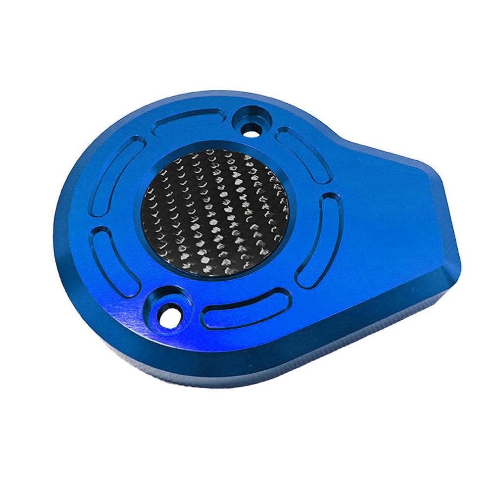 2025以降ツーリング、ソフテイル カーボン タイマーカバー ブルー 2