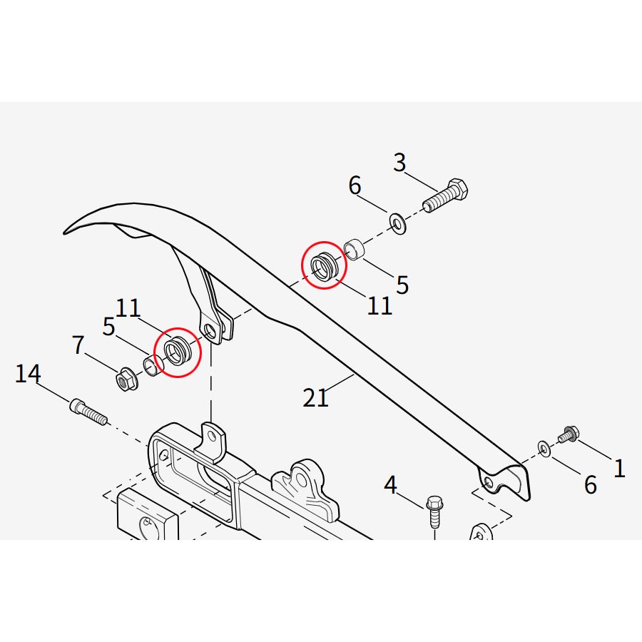 2006～2017ダイナ ベルトガード用グロメット1