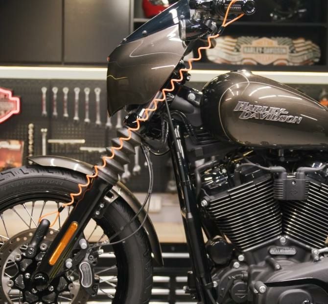 H-D ディスクブレーキ ロック＆リマインダー コード/オレンジ-02