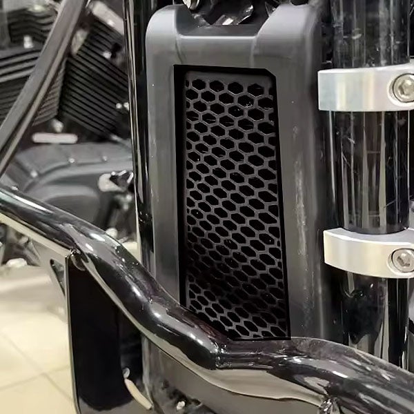 寺田モータース オイルクーラーコアガード M8ソフテイル用 ブラック