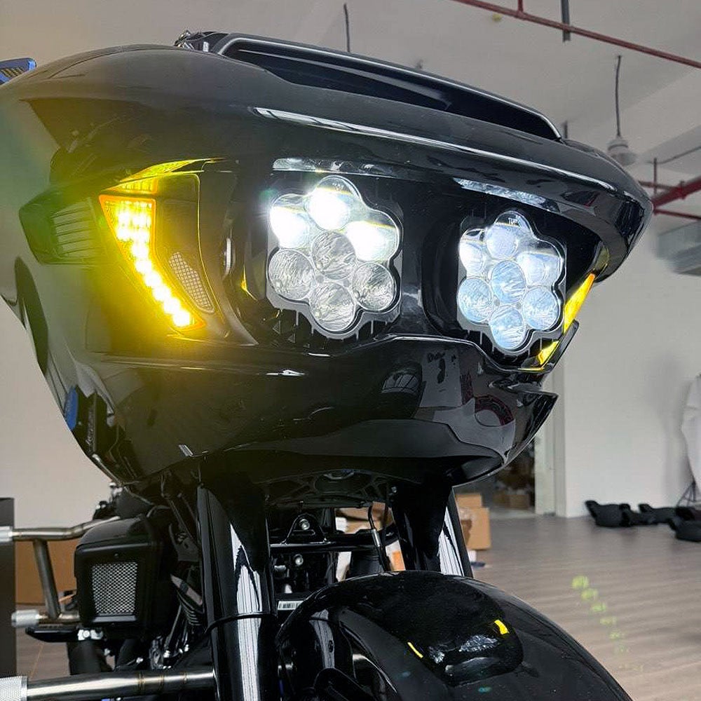 2024以降 ロードグライド シャークスタイル LEDヘッドライト 2