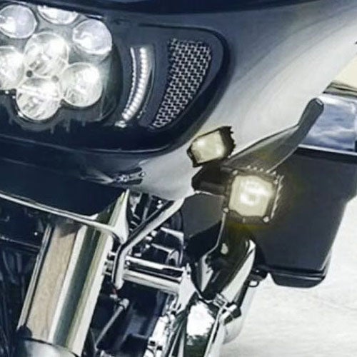 2015以降 ロードグライド フェアリングマウント LEDウインカー クリアポジションライト ブラック