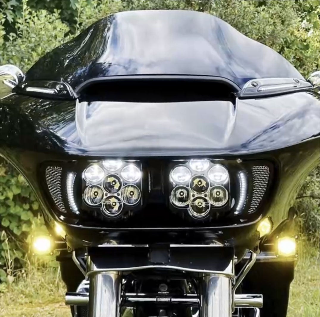 2015以降 ロードグライド フェアリングマウント LEDウインカー クリアポジションライト ブラック 4