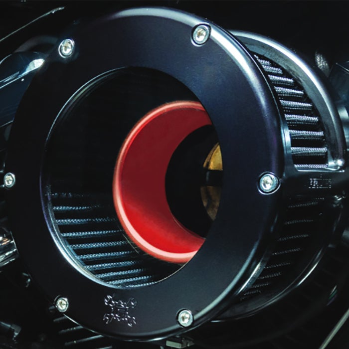 ツインカム BA エアクリーナー用 カラーベロシティスタック (レッド)