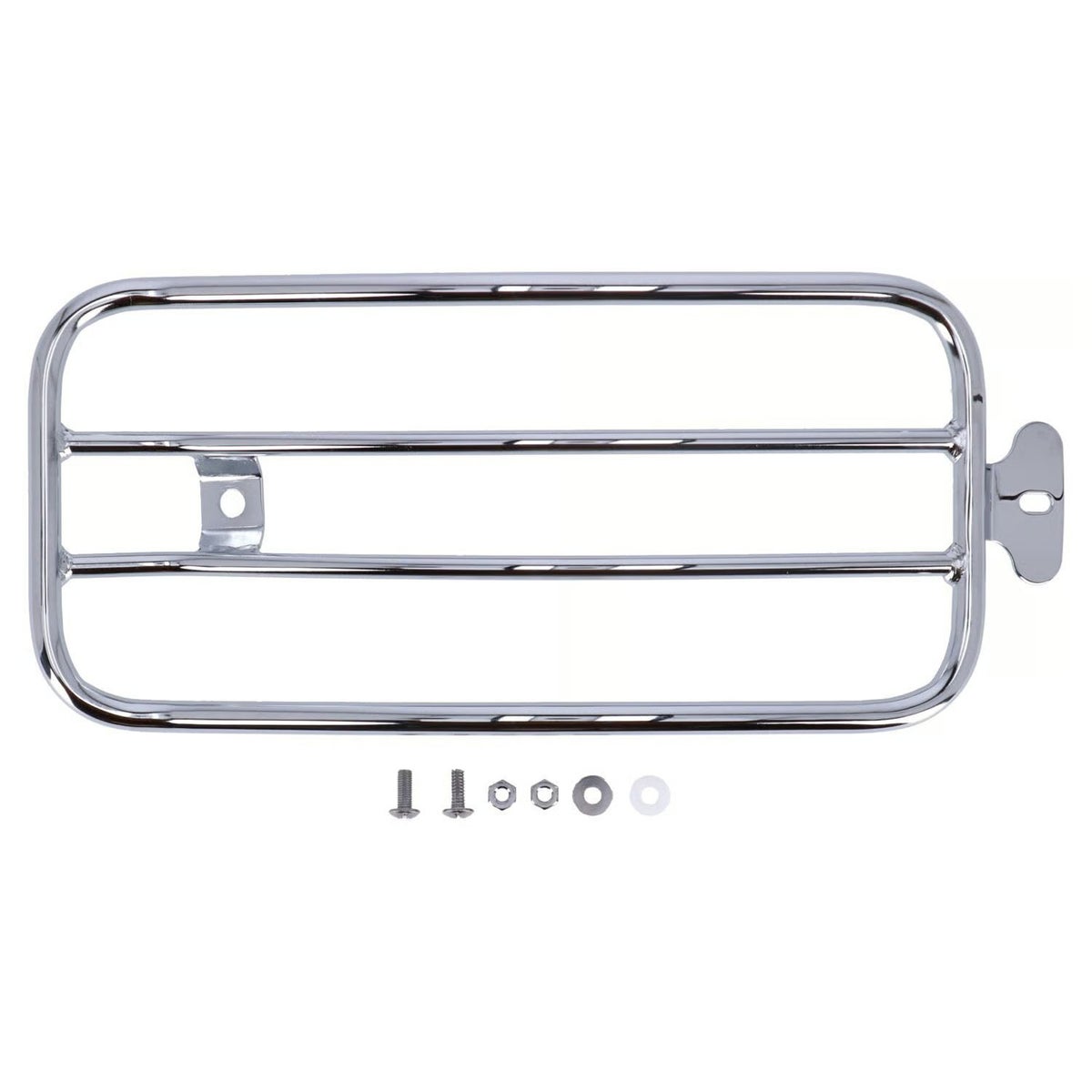 FLSL ソロシート用 ラゲッジラック 7インチ クローム MCS 2