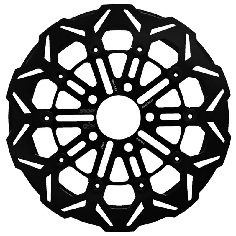 KODLIN 11.8インチ フローティング リアブレーキローター (ブラック)1