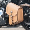 SB-15A レザー リジッドサドルバッグ 5L (タン)
