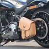 SB-15A レザー リジッドサドルバッグ 5L (タン)1