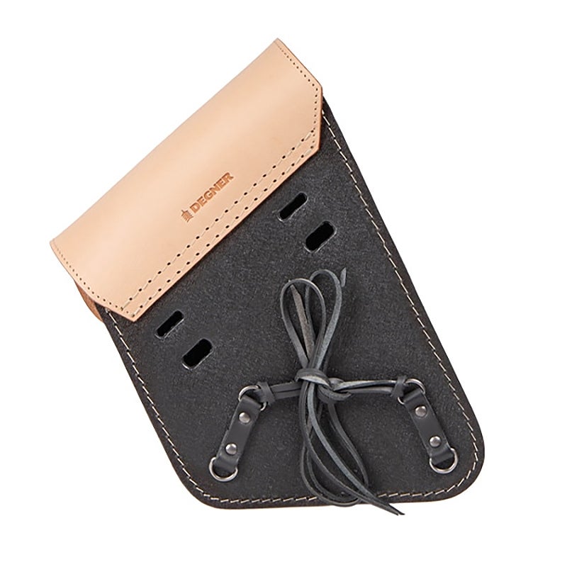 SB-15A レザー リジッドサドルバッグ 5L (タン)3