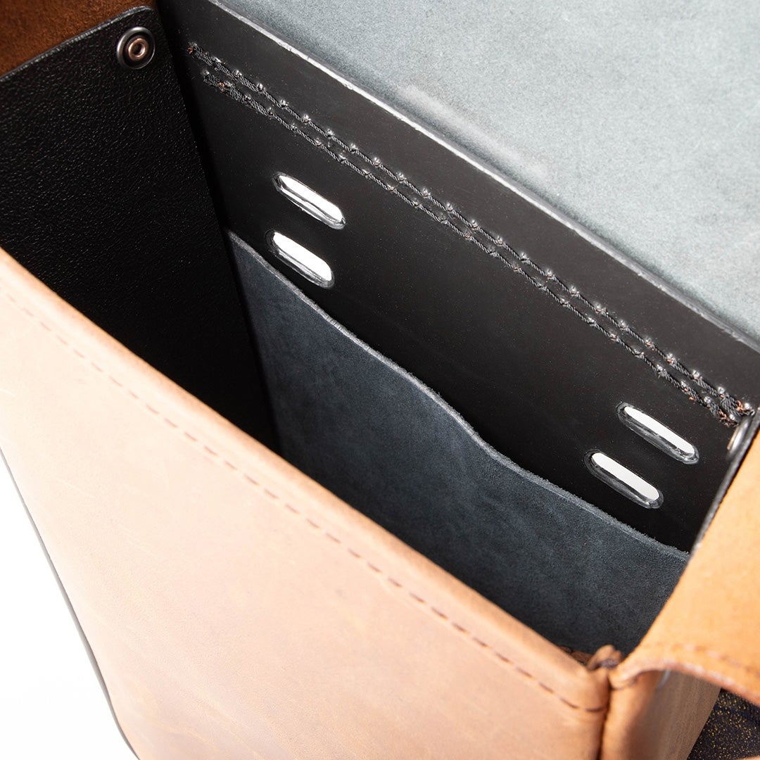 SB-15A レザー リジッドサドルバッグ 5L (タン)8