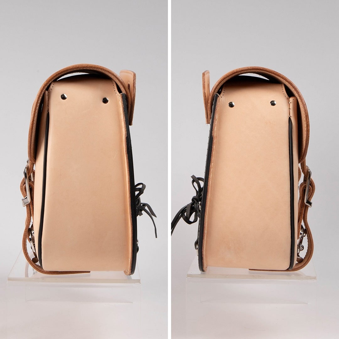 レザーサドルバッグ 7.5L (タン)3