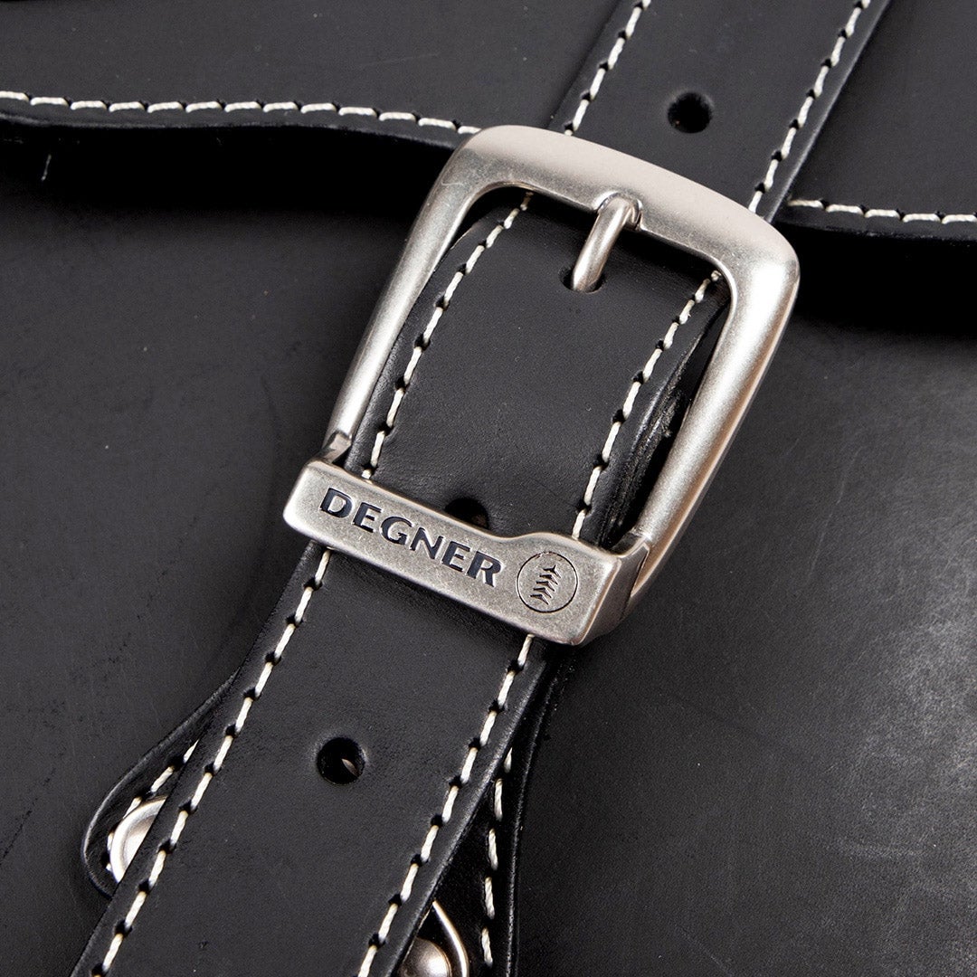 レザーサドルバッグ 7.5L (タン)5