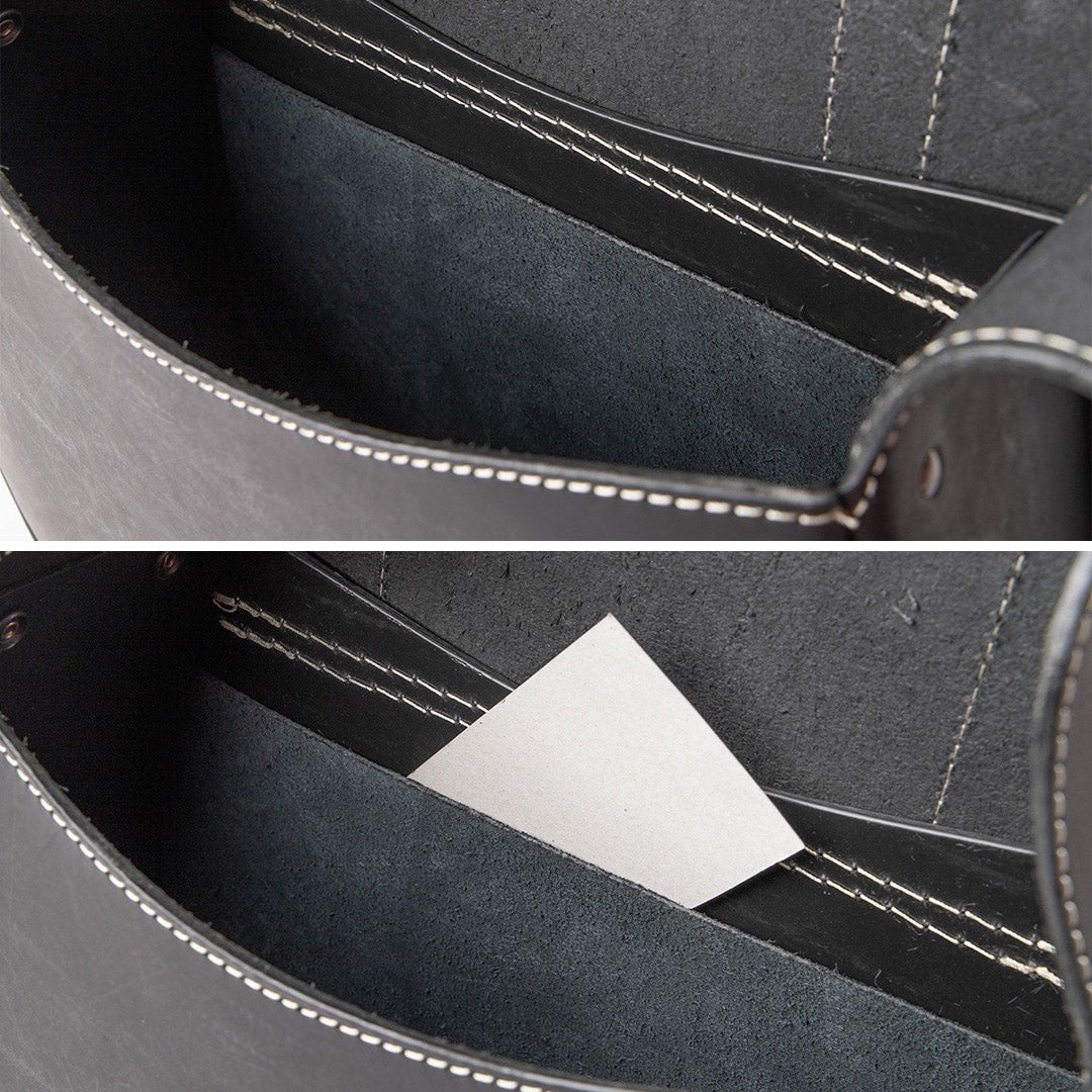 レザーサドルバッグ 7.5L (タン)8