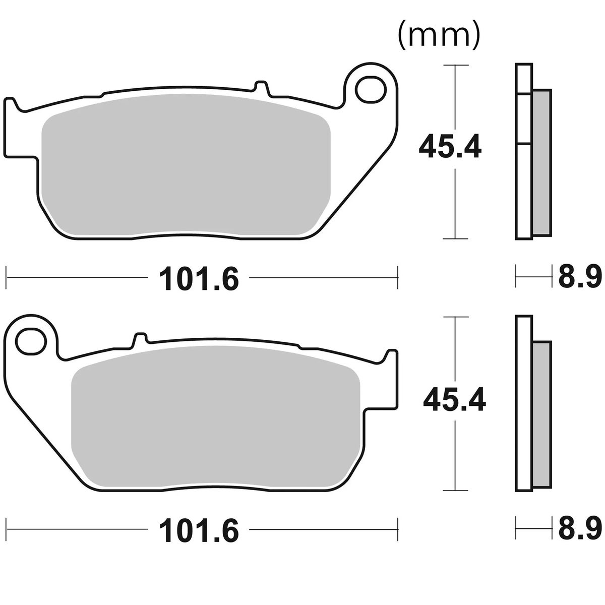 SA シンタード フロントブレーキパッド 2004～2013スポーツスター1