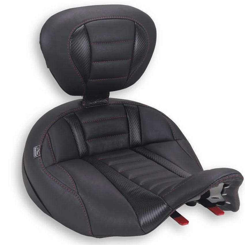 デラックスツーリング・ソロシート バックレスト付 (ダークチェリー)